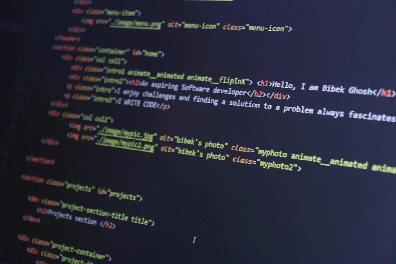 Web design - code on computer